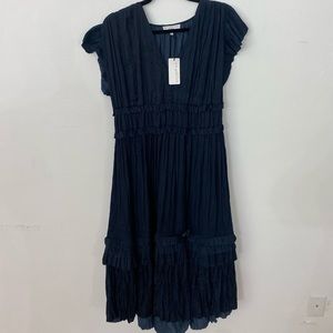 Current Air Navy Midi Dress Large